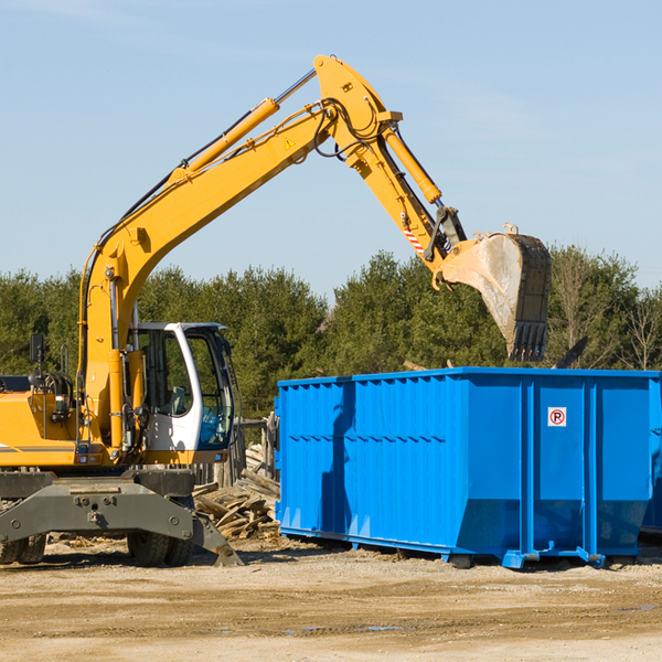 are there any restrictions on where a residential dumpster can be placed in Stamford NE